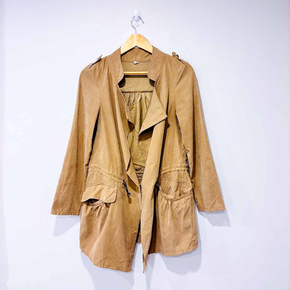 ESWALLOW Taupe cargo jacket | Utility Military Casual | Large‎